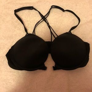 VS bombshell front snap bra in black 34B